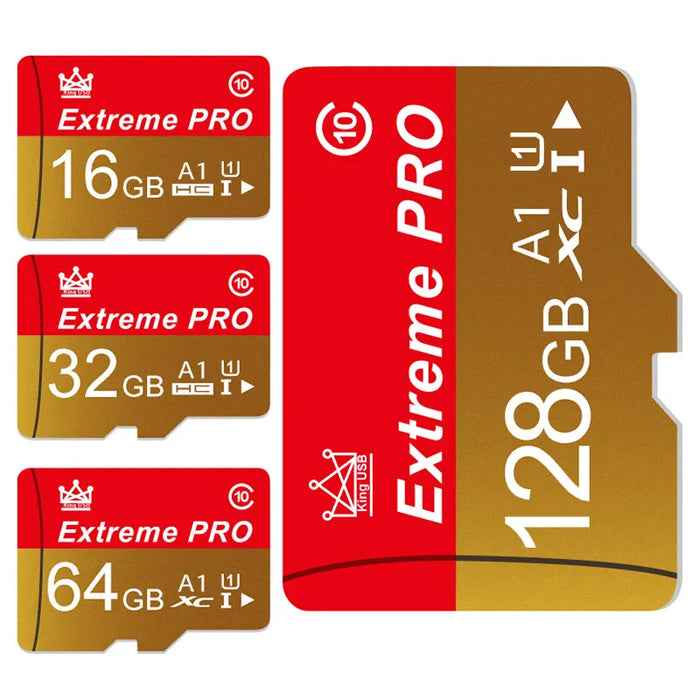 Extreme Pro – Vysokorychlostní karta Mini SD s kartou V10 TF – Velikosti až 256 GB – Ideální flash karta pro telefon, fotoaparát, dron