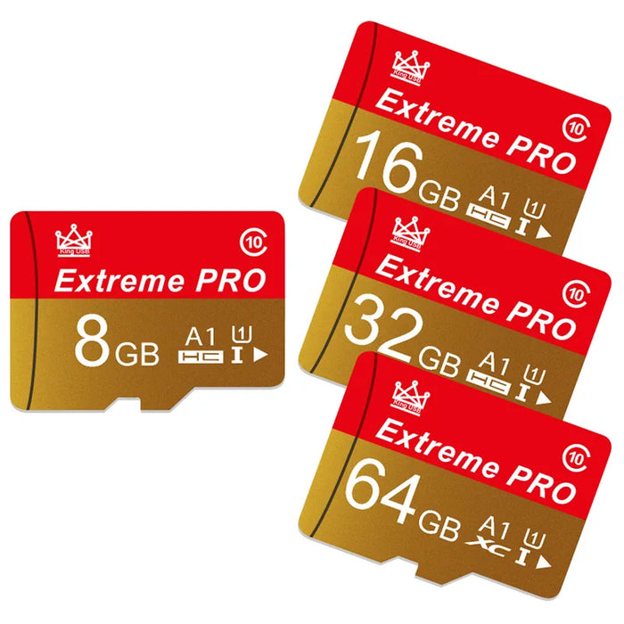 Extreme Pro – Vysokorychlostní karta Mini SD s kartou V10 TF – Velikosti až 256 GB – Ideální flash karta pro telefon, fotoaparát, dron