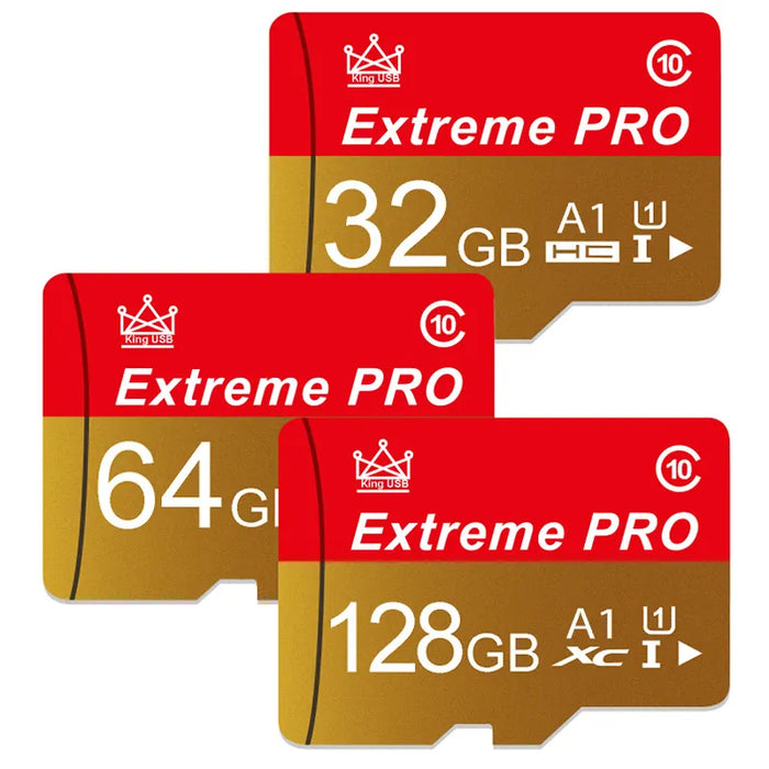 Extreme Pro – Vysokorychlostní karta Mini SD s kartou V10 TF – Velikosti až 256 GB – Ideální flash karta pro telefon, fotoaparát, dron