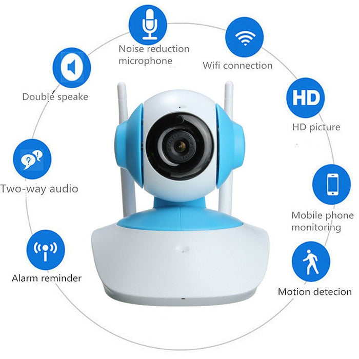 WiFi 720P HD Network CCTV - Wireless Home Security IP Camera - Ideal for Monitoring Your Property and Ensuring Safety - Shopsta EU